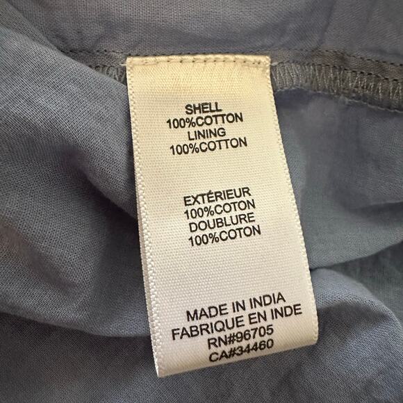 Rebecca Taylor blue short sleeve embroidered peasant top size S - Picture 7 of 11